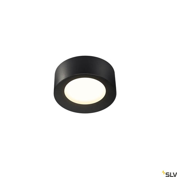Fera 25 CL LED Deckenaufbaulampe Dali Schwarz, runde schwarze LED-Deckenleuchte von SLV