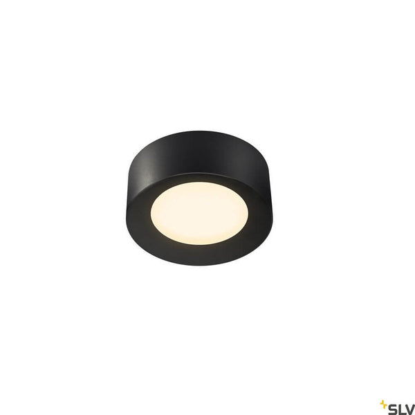 Fera 25 CL LED Deckenaufbaulampe Dali Schwarz, runde SLV Deckenleuchte mit neutralweißem Licht und 1650 Lumen