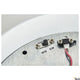 Detailansicht der Fera 25 CL LED Deckenaufbaulampe Dali Weiß mit Anschluss und Schaltern.