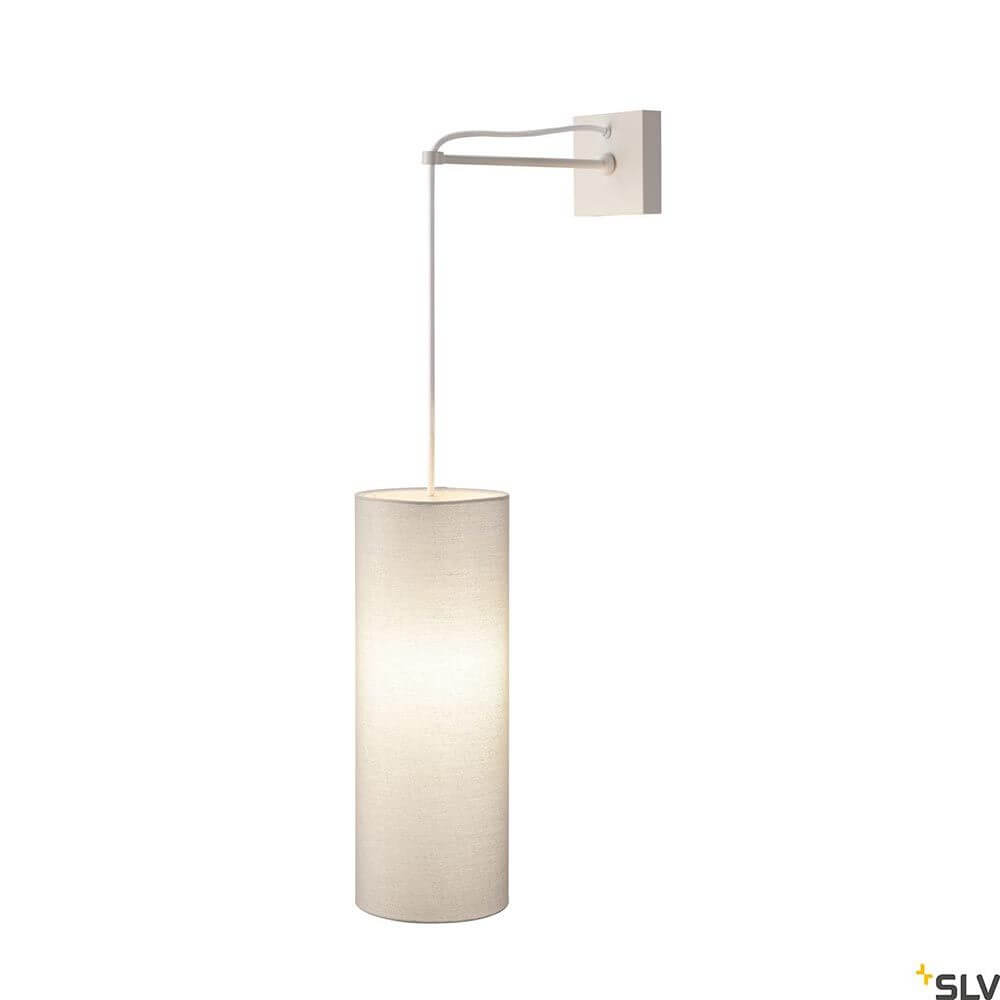 Fitu Crane Base Wandhalterung mit Pendelleuchte, moderne Wandhalterung in Weiß, elegantes Design für Innenräume.