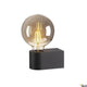 Fitu Cube Wandleuchte mit E27 Sockel und Filament Leuchtmittel in schwarzem Design