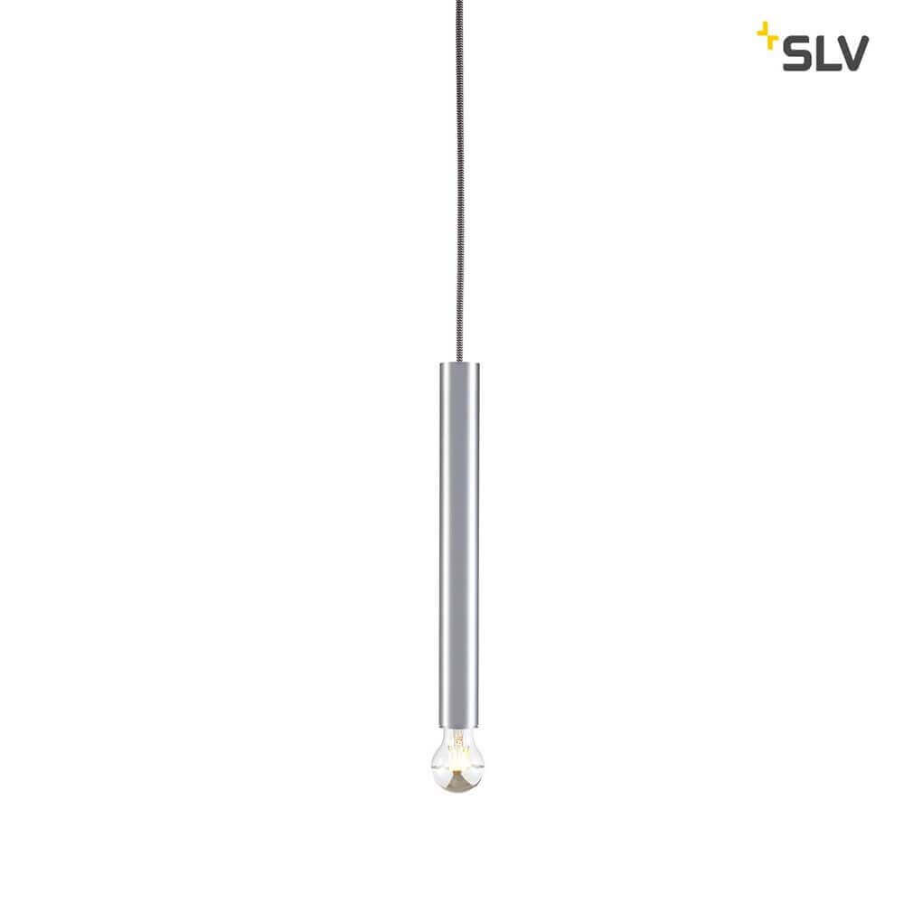 Lampe suscitée Fitu E27 en aluminium brossé avec un câble ouvert