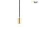 Fitu E27 Lampenfassung Soft Gold 5m mit offenen Kabelende in elegantem Design.