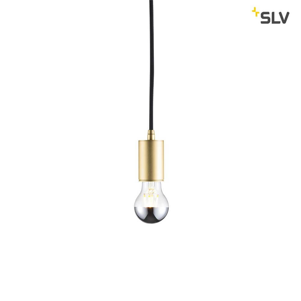 Fitu E27 Lampenfassung Soft Gold 5m mit offenen Kabelende, elegante Pendelleuchte mit E27 Sockel.