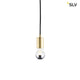 Fitu E27 Lampenfassung Soft Gold 5m mit offenen Kabelende, elegante Pendelleuchte mit E27 Sockel.