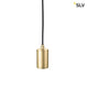 Fitu E27 Lampenfassung Soft Gold 5m mit offenen Kabelende - elegante Pendelleuchte mit Kabel.