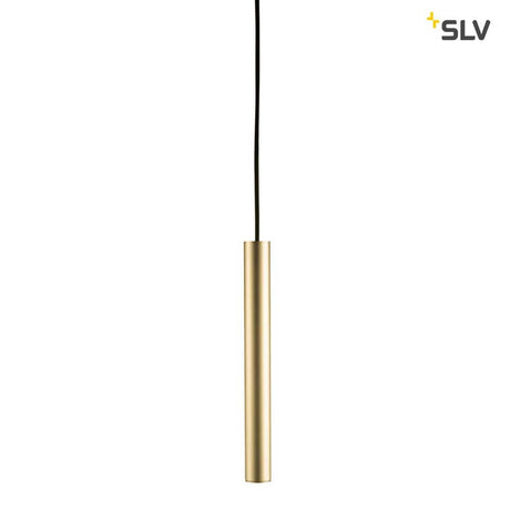 Fitu Pendelleuchte E27 Soft Gold mit offenen Kabelende - schmale Version mit offenem Kabelende und 250 cm Pendellänge.
