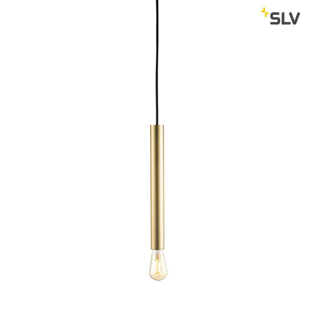 Fitu Pendelleuchte E27 Soft Gold mit offenen Kabelende, moderne hängende Leuchte von SLV.