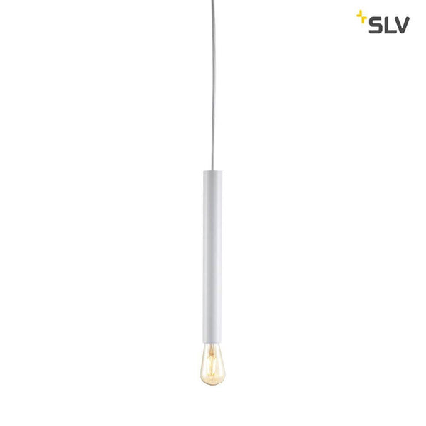Suspension Fitu E27 blanche avec extrémité de câble ouverte - suspension étroite de type LED avec extrémité de câble ouverte de SLV