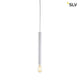 Fitu Pendelleuchte E27 Weiß mit offenen Kabelende - schmale LED-Pendelleuchte mit offenem Kabelende von SLV