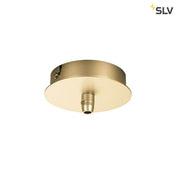 Fitu Rosette Soft Gold, runde Deckenleuchte aus Metall in Soft-Gold-Optik, Draufsicht