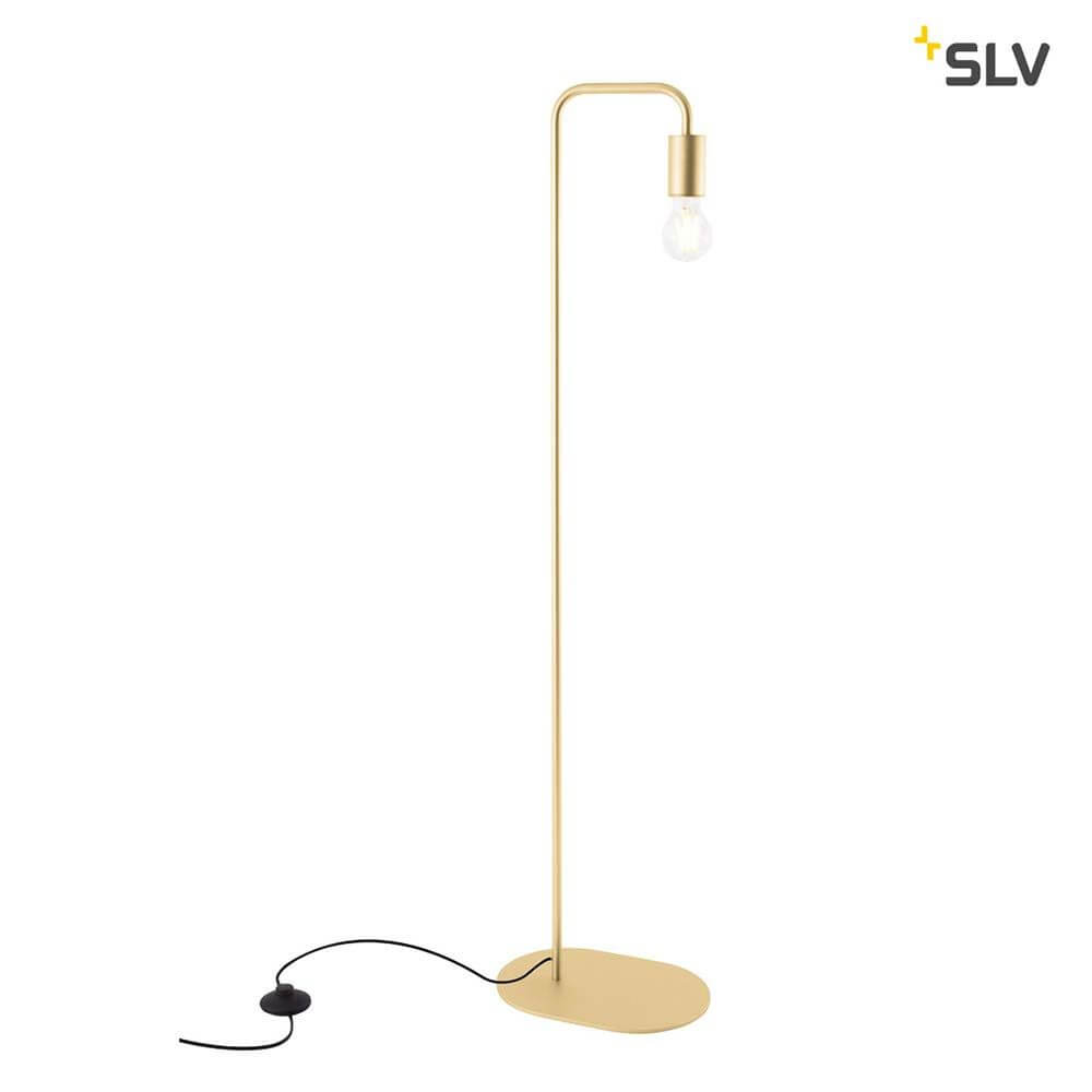 Fitu Stehleuchte Soft Gold - elegante Stehleuchte mit E27 Sockel, ideal für LED- und Energiesparleuchten.