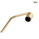 Fitu Stehleuchte Soft Gold mit elegantem abgewinkeltem Design und E27 Sockel.
