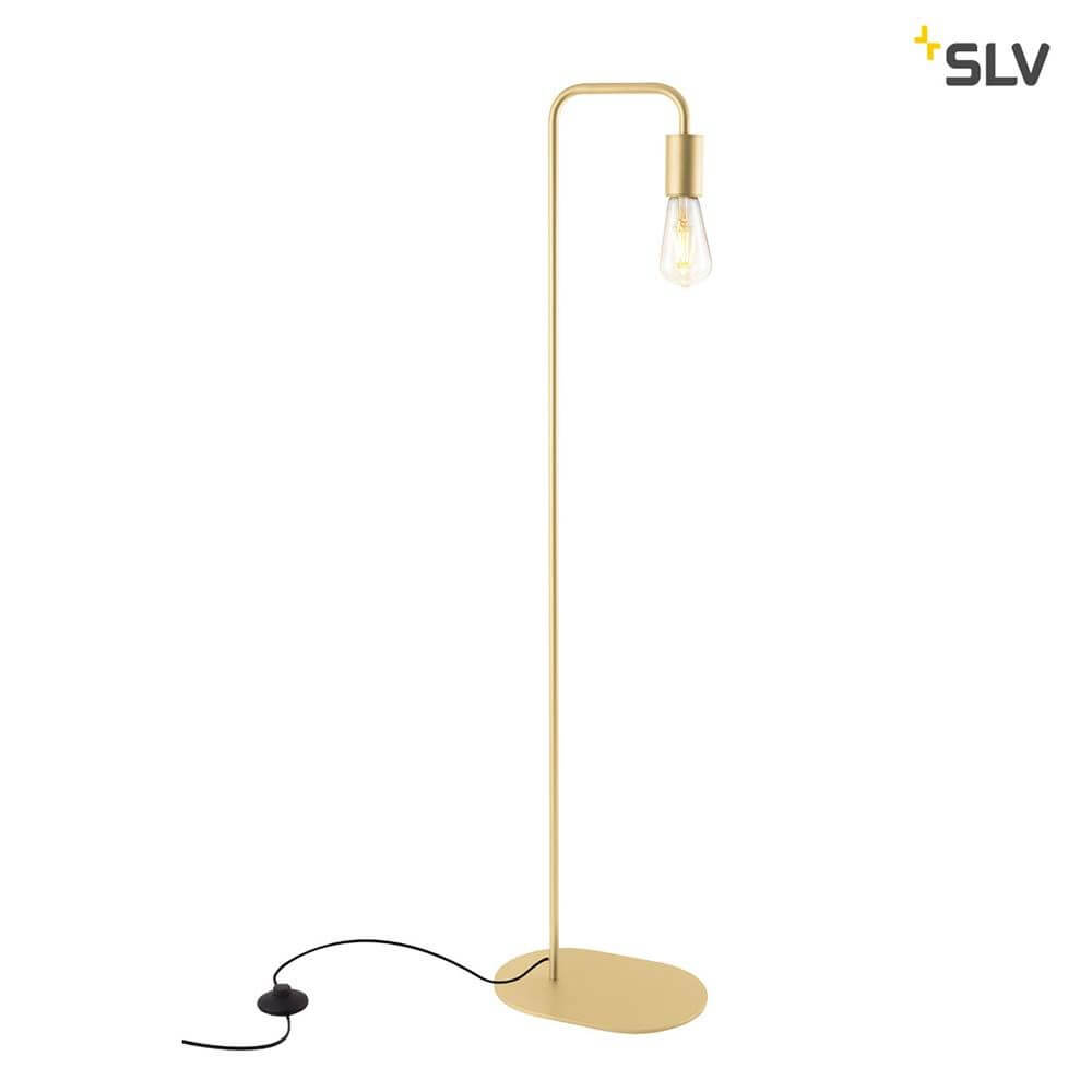 Fitu Stehleuchte Soft Gold mit eleganter Form und E27 Sockel für LED-Leuchtmittel.