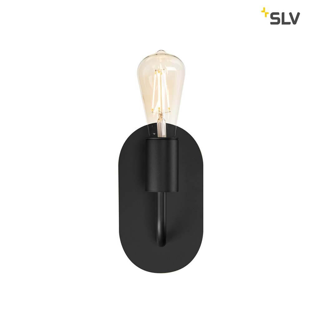 Fitu Wandaufbauleuchte Schwarz mit E27 Sockel und schwarzem Design für vielseitige Anwendungsmöglichkeiten.