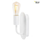 Fitu Wandaufbauleuchte Soft Gold mit E27 Sockel für LED und Energiesparleuchtmittel direkt an 230V anschließbar.
