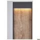 Flatt Pole 100 Fl 3000K Anthrazit, Braun – Design mit Holzoptik und sanfter Beleuchtung.