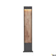 Flatt Pole 100 Fl 3000K Anthrazit, Braun - elegante Stehlampe mit Holzoptik für modernes Wohnen.
