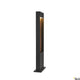 Flatt Pole 65 Fl 3000K Anthrazit, Braun Stehlampe mit eleganter Holzgestaltung und warmem Licht.