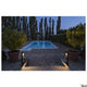 Flatt Pole 65 Fl 3000K IP65 Anthrazit beleuchtet den Poolbereich mit stilvollem Design im Freien.
