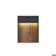 Flatt Sensor LED Outdoor-Wandlampe 3000K Anthrazit, Braun mit Holz-Optik und Bewegungsmelder