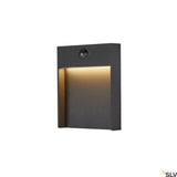 Aplique Sensor Flatt 3000K IP65 antracita