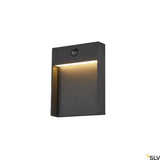 Aplique Sensor Flatt 3000K IP65 antracita