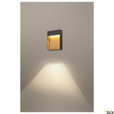 Aplique Sensor Flatt 3000K IP65 antracita