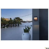 Flatt LED outer wall lamp 3000K IP65 anthracite, brown