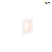 Frame LED Basic applique encastrée murale 2700K blanc au design blanc pour encastrement mural, lumière blanc chaud.