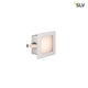 Frame LED Wand-Einbauleuchte in Silberfarben, warmweißes Licht, platzsparend, ideal für moderne Räume.