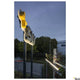 Beleuchtetes SLV-Schild mit Galen LED Profil im Freien, optimal für Display- und Schilderbeleuchtung.