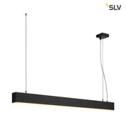 Glenos 1M Pendellampe Schwarz 3000K, schwarze SLV LED Pendelleuchte für Esstisch und Kücheninsel