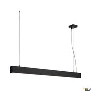 Glenos 1M Pendellampe Schwarz 4000K moderne LED-Pendelleuchte aus mattschwarzem Aluminium mit Seilaufhängung