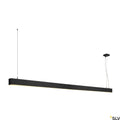 Glenos 2m Pendellampe in Schwarz mit 3000K Lichttemperatur und modernem Design.