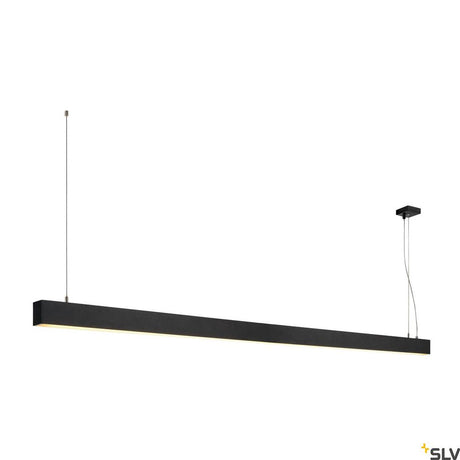 Glenos 2m Pendellampe in Schwarz mit 3000K Lichttemperatur und modernem Design.