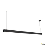 Glenos Pendellampe in Schwarz mit einer Länge von 2m und 4000K Lichtfarbe für modernes Interieur.