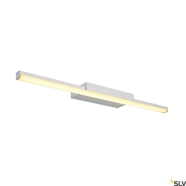 Glenos LED Spiegelleuchte CCT in Grau, schmale SLV Spiegelleuchte mit blendfreier Ausleuchtung