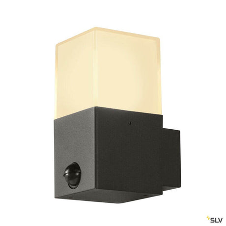 Grafit Square Aupen Wall Light con antracite del sensore