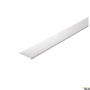 Grazia 60 Abdeckung aus Kunststoff mit Frosted-Oberfläche, weiß, längliches Profil in perspektivischer Ansicht