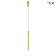 Helia 30 LED Pendelleuchte Messing Gebürstet Aufbau mit puristischem Design und warmweißer LED von SLV