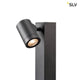 Helia Single Pole LED Außen-Stehleuchte Anthrazit IP55 mit dimmbaren LED-Lampen in modernem Design.
