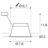 Horn Deckeneinbauleuchte  SLV   