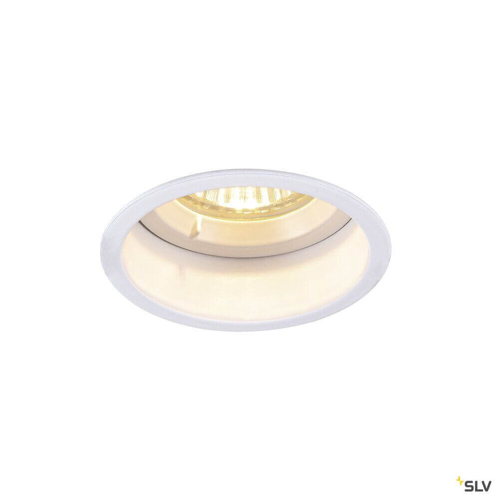 Horn Deckeneinbauleuchte aus Aluminium mit blendreduzierender Bauweise und modernem Design.