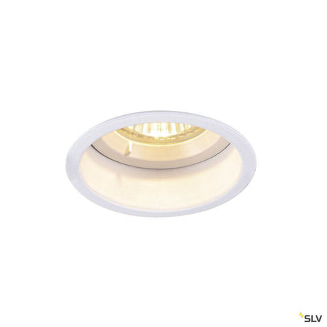 Horn Deckeneinbauleuchte aus Aluminium mit blendreduzierender Bauweise und modernem Design.