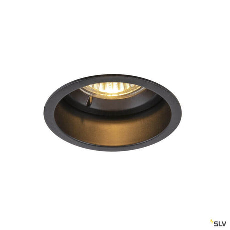 Horn Deckeneinbauleuchte in schwarzem Design, ideal für moderne Innenräume. Hervorragende Blendreduzierung.