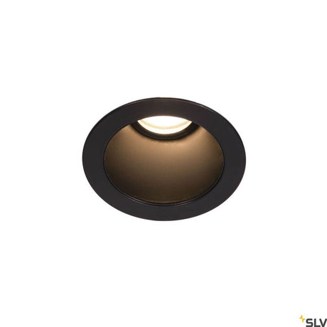Horn Magna spot encastrable 3000K noir - spot encastrable rond noir avec lumière chaude.