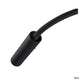 Detailaufnahme des flexiblen Arms der Karpo Goose LED Wandaufbauleuchte in Schwarz.