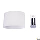 Kenkua Wandlampe E27 Chrom an der Wand montiert, elegantes Design mit chromfarbener Halterung.