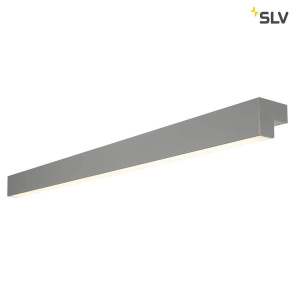 L-Line 120 LED Wand- & Deckenleuchte IP44 Mausgrau, elegante LED-Leuchte für primäre Raumausleuchtung.